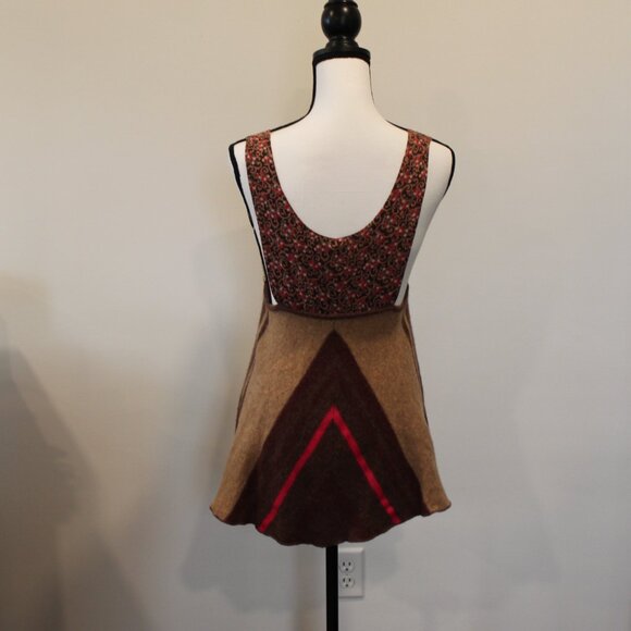 Free People Floral/Wool Tank Top Size Medium - Picture 5 of 9